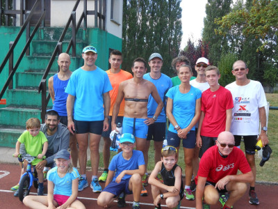 Fin d'entraînement,après 10 x 400m rondement menés